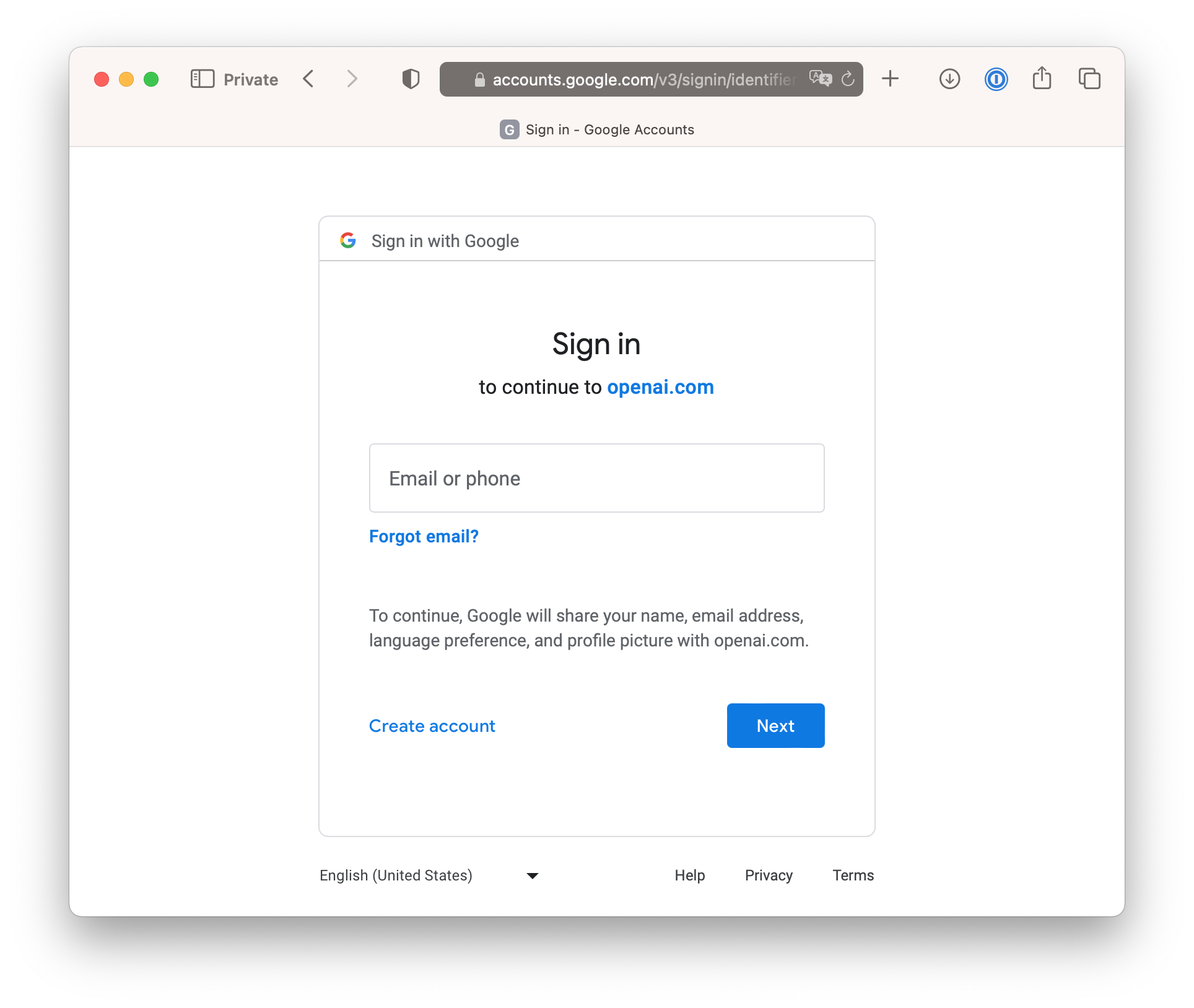 OpenID Connect Consent Form